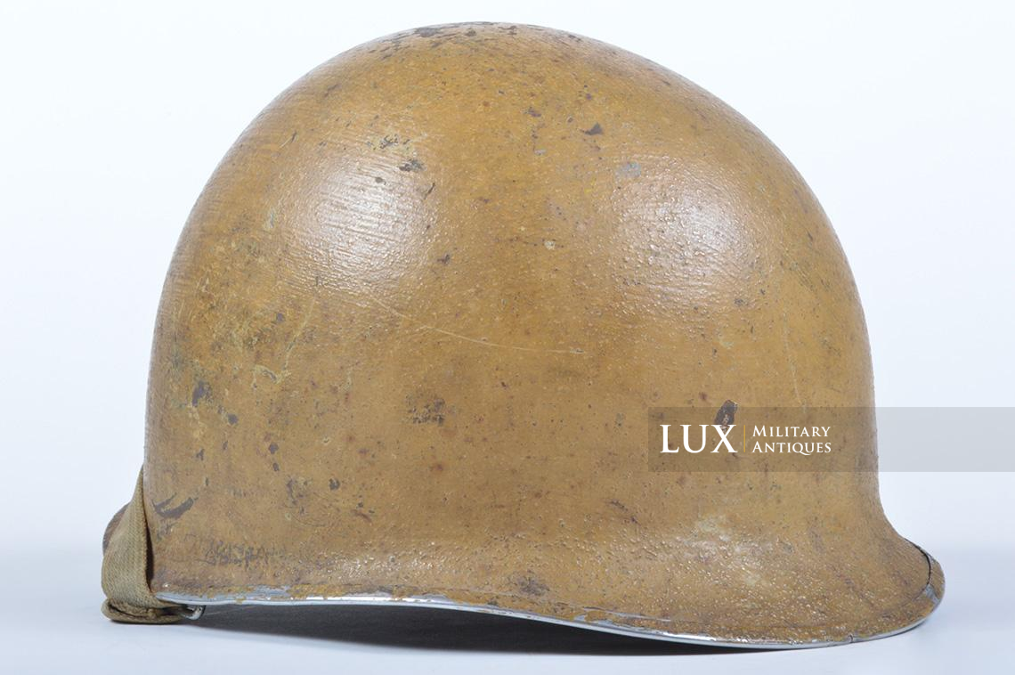 Early USM1 desert tan camouflage helmet, « El Alamein » - photo 8