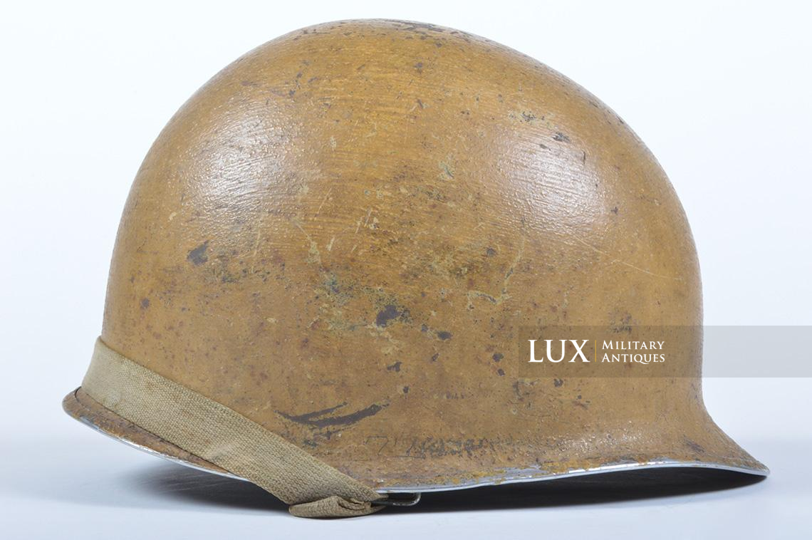 Early USM1 desert tan camouflage helmet, « El Alamein » - photo 9
