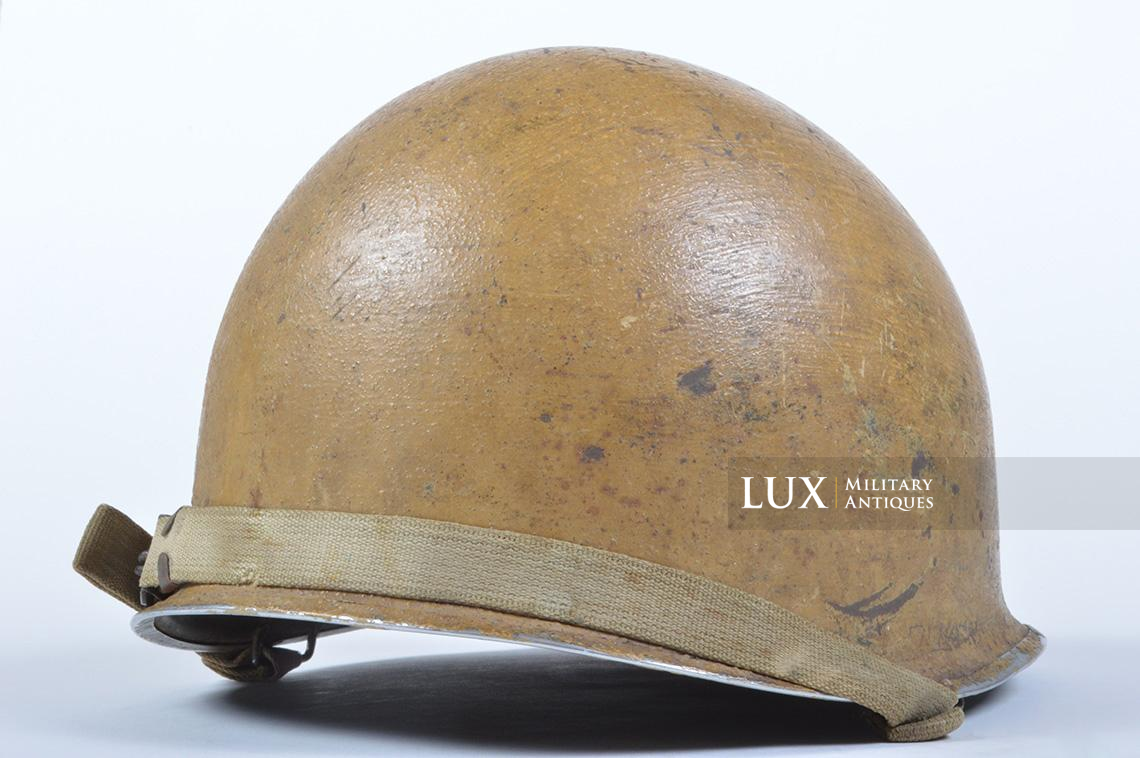 Early USM1 desert tan camouflage helmet, « El Alamein » - photo 10