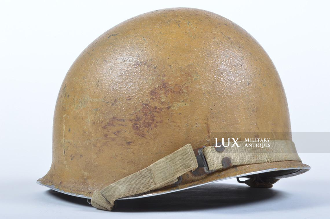 Early USM1 desert tan camouflage helmet, « El Alamein » - photo 12