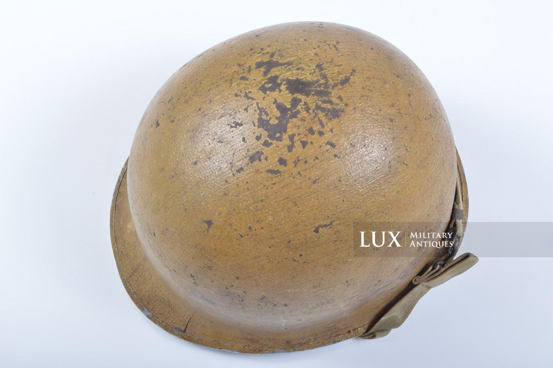 Early USM1 desert tan camouflage helmet, « El Alamein » - photo 13