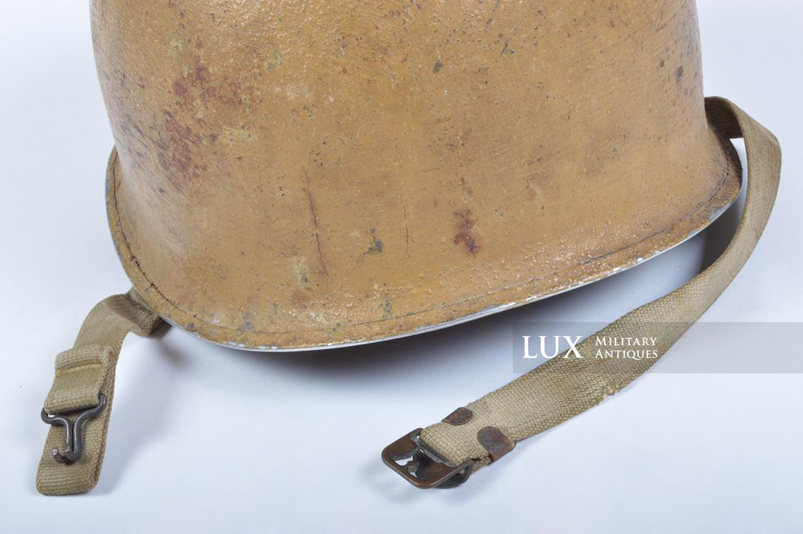 Early USM1 desert tan camouflage helmet, « El Alamein » - photo 21