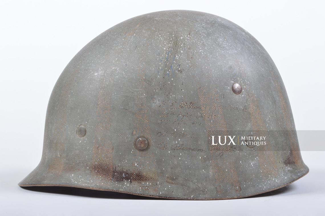 Early USM1 desert tan camouflage helmet, « El Alamein » - photo 35