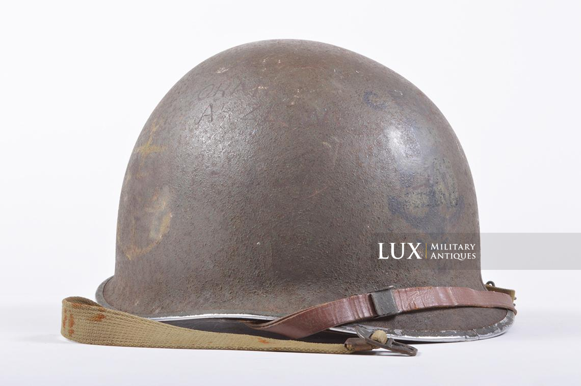 USM1 U.S.N. campaign decorated helmet - Lux Military Antiques - photo 8