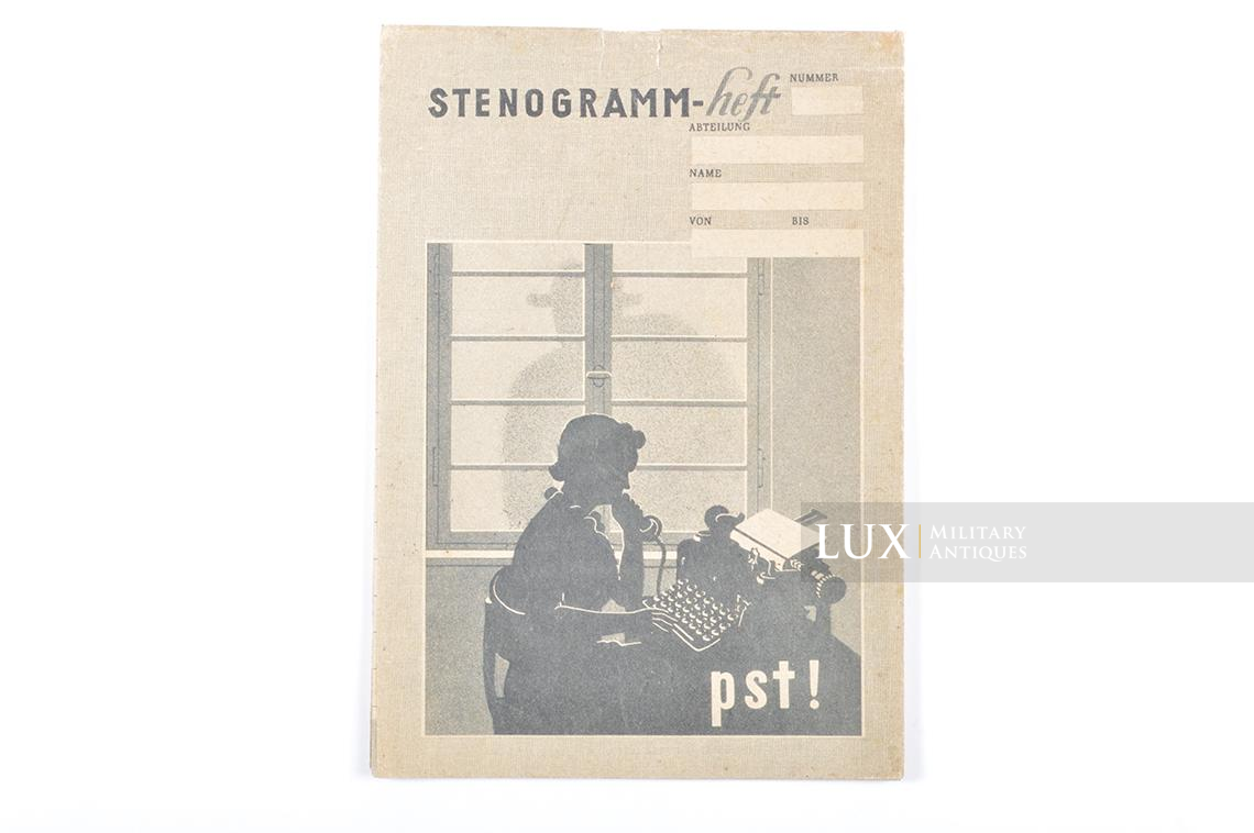 German typewriter record keeping paper booklet, « Pst ! Feind hört mit » - photo 4