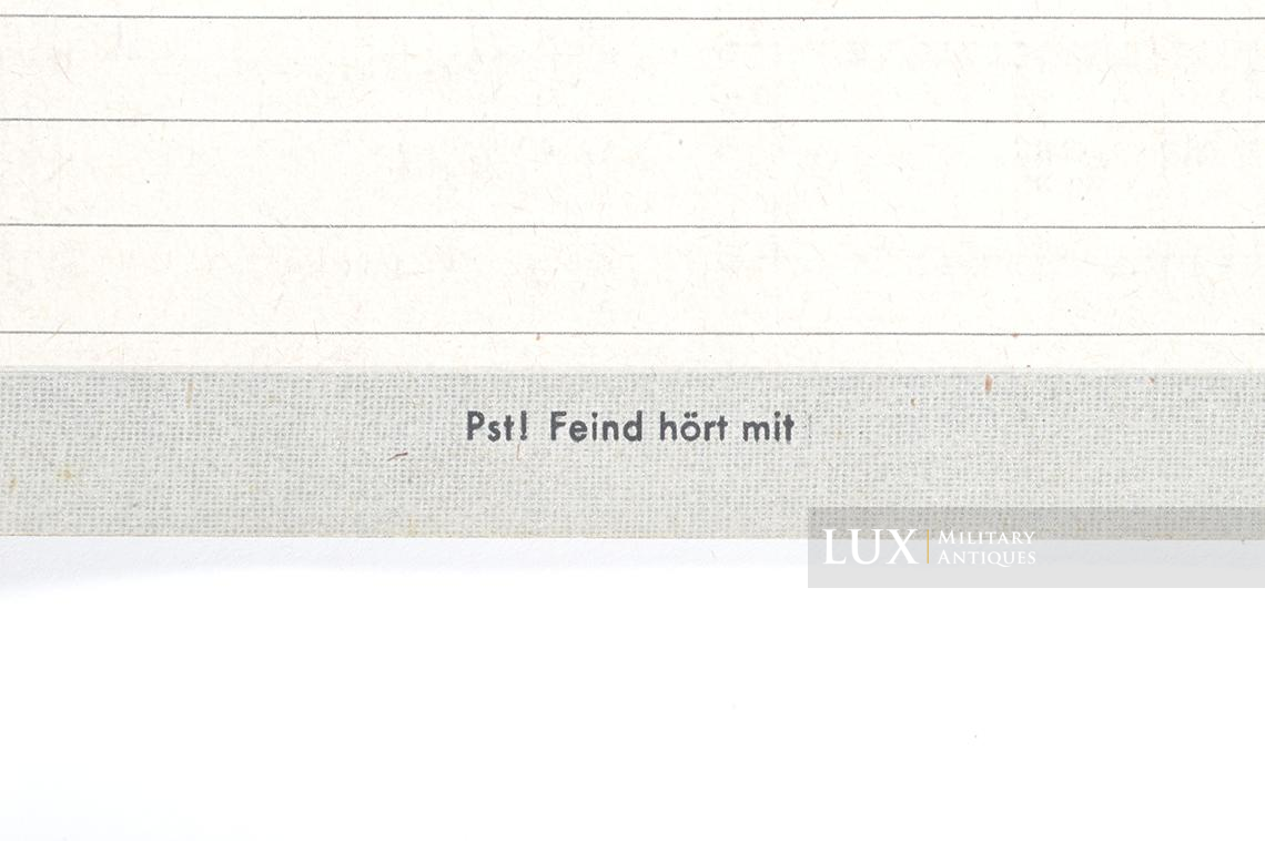 Bloc-notes allemand, « Pst ! Feind hört mit » - photo 12