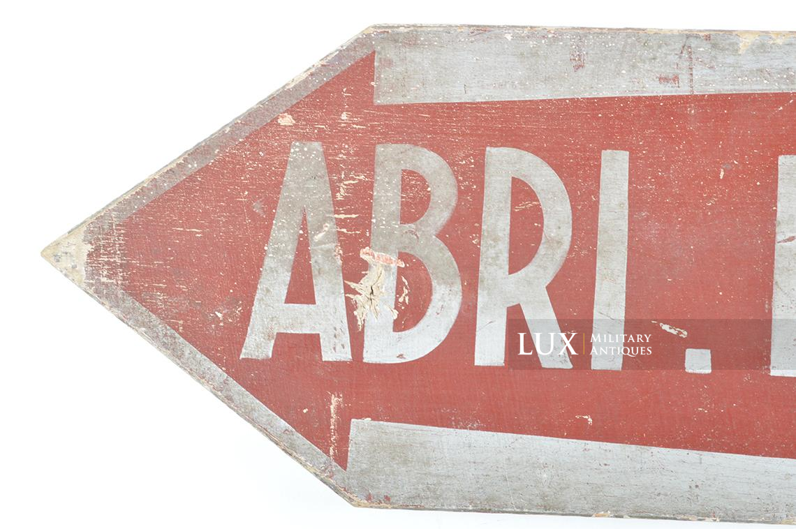 Panneau signalétique allemand, « Abri Luftschutz » - photo 8