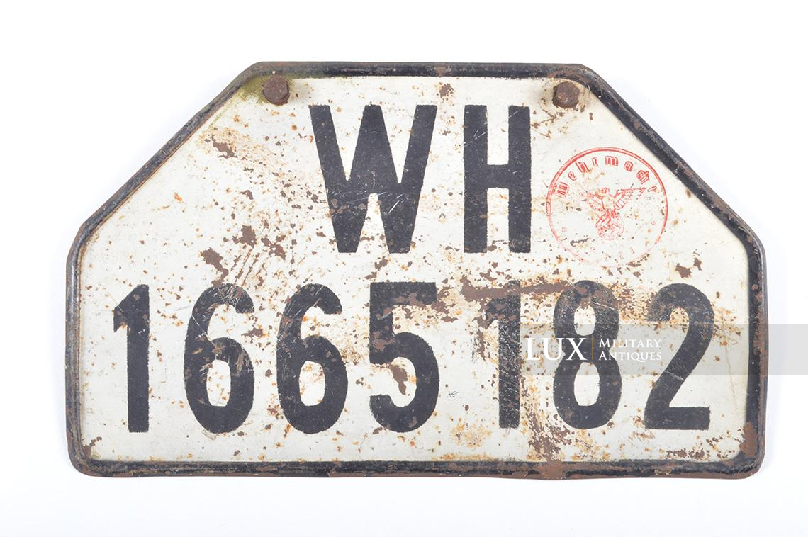 Heer vehicle license plate - Lux Military Antiques - photo 4