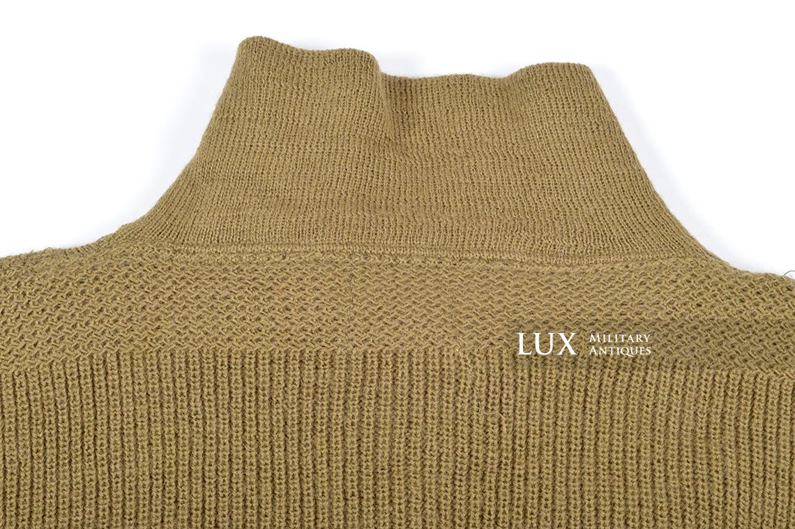 US Army High Neck Issued Sweater, dated 1942 - photo 16