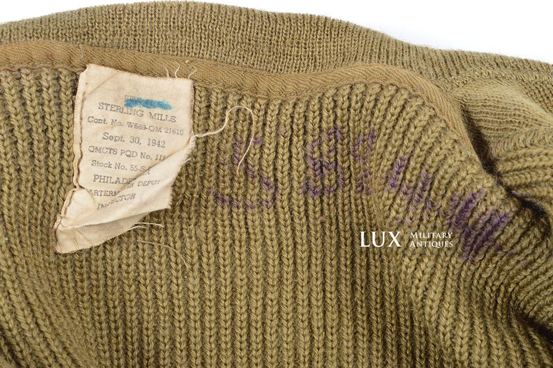 US Army High Neck Issued Sweater, dated 1942 - photo 18
