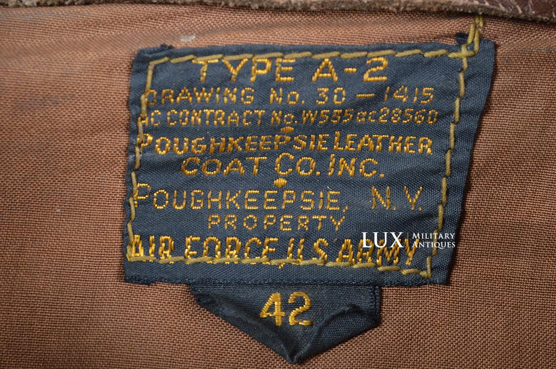 USAAF type A-2 painted flight jacket « Lt Robert L. Gilkey » Grouping , 486th Bomb Group Heavy / 835th Bomb Squadron , 8th Air Force , ETO - photo 20