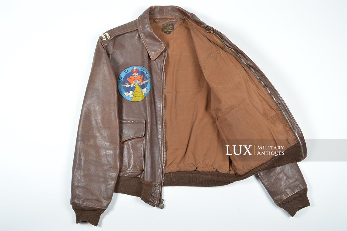 Grouping USAAF blouson A-2 peint « Lt. Robert L. Gilkey », 486th Bomb Group Heavy, 835th Bomb Squadron, 8th Air Force , ETO - photo 44