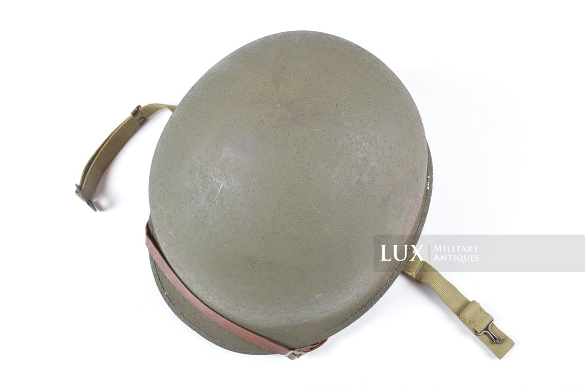 Early WWII USM1 helmet & liner set, named - photo 14