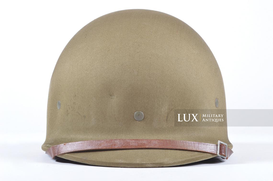 Early WWII USM1 helmet & liner set, named - photo 29