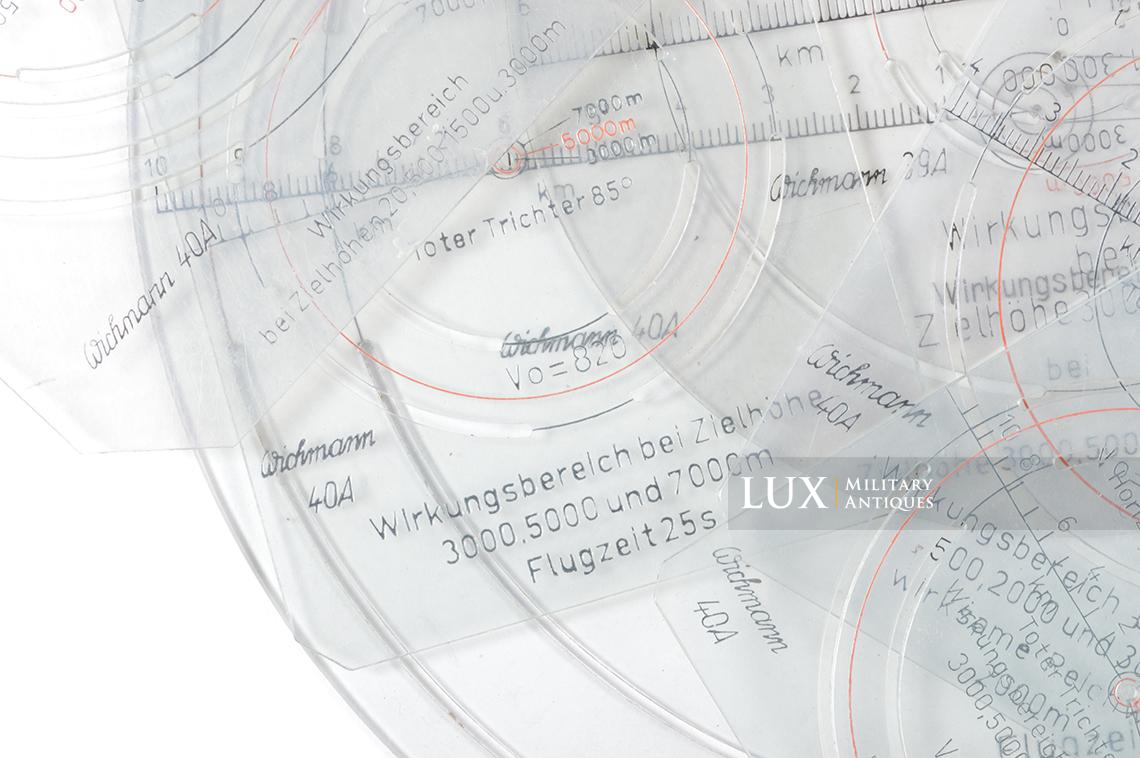 Ensemble de rapporteurs de distance sur carte pour l’artillerie allemande, « cmd40 » - photo 21