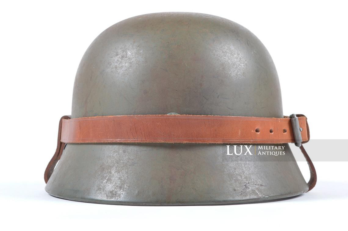 M35 Heer single decal combat helmet with leather carrier rig - photo 12