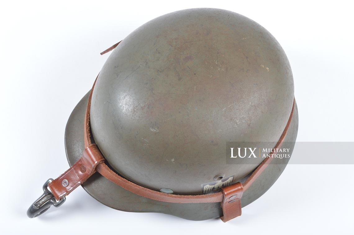 M35 Heer single decal combat helmet with leather carrier rig - photo 23