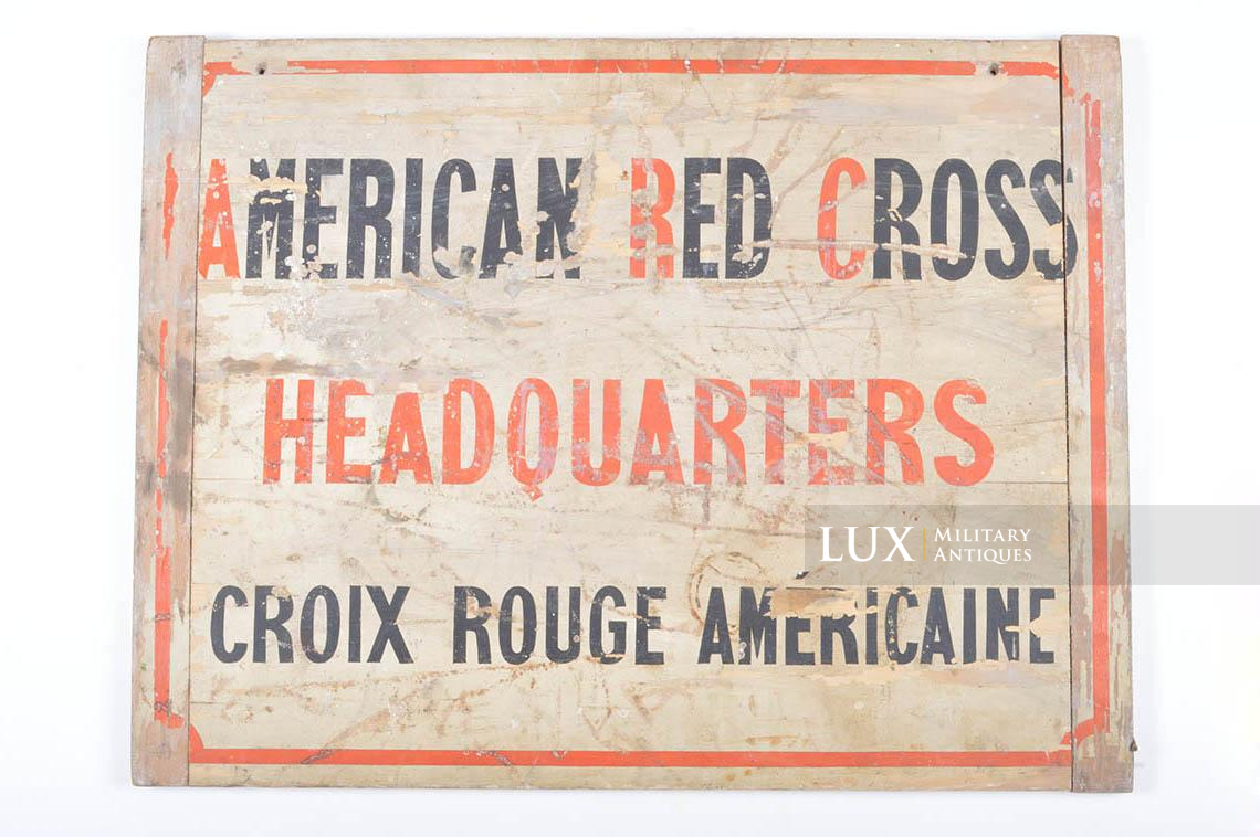 Panneau en bois indicateur « American Red Cross » - photo 4
