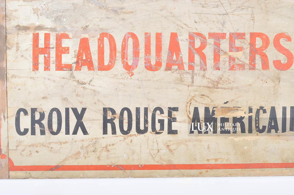 Panneau en bois indicateur « American Red Cross » - photo 9