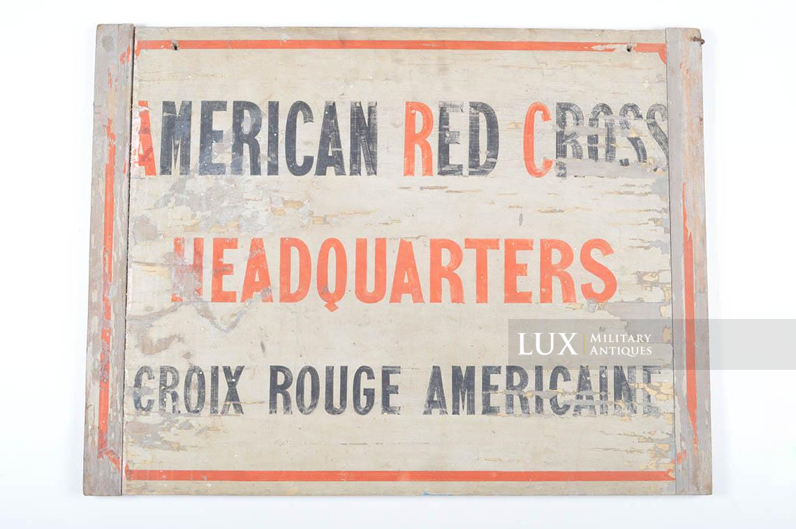 Panneau en bois indicateur « American Red Cross » - photo 22