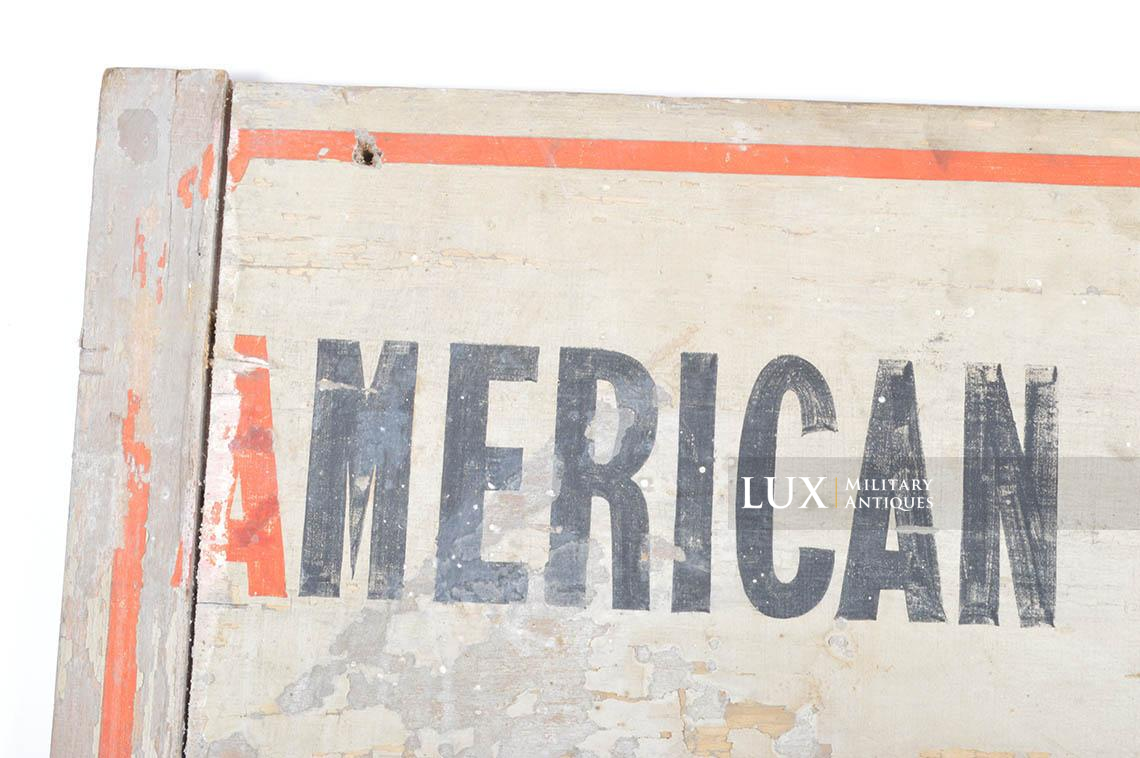 Panneau en bois indicateur « American Red Cross » - photo 23
