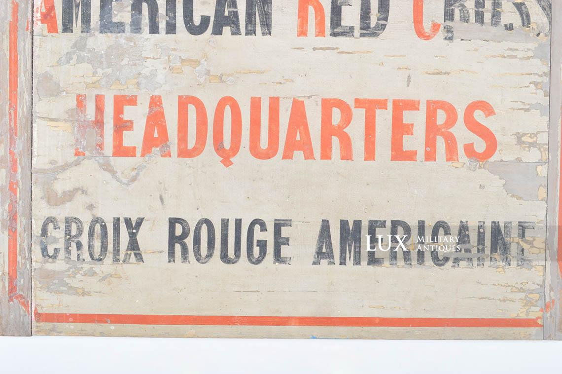 Panneau en bois indicateur « American Red Cross » - photo 25