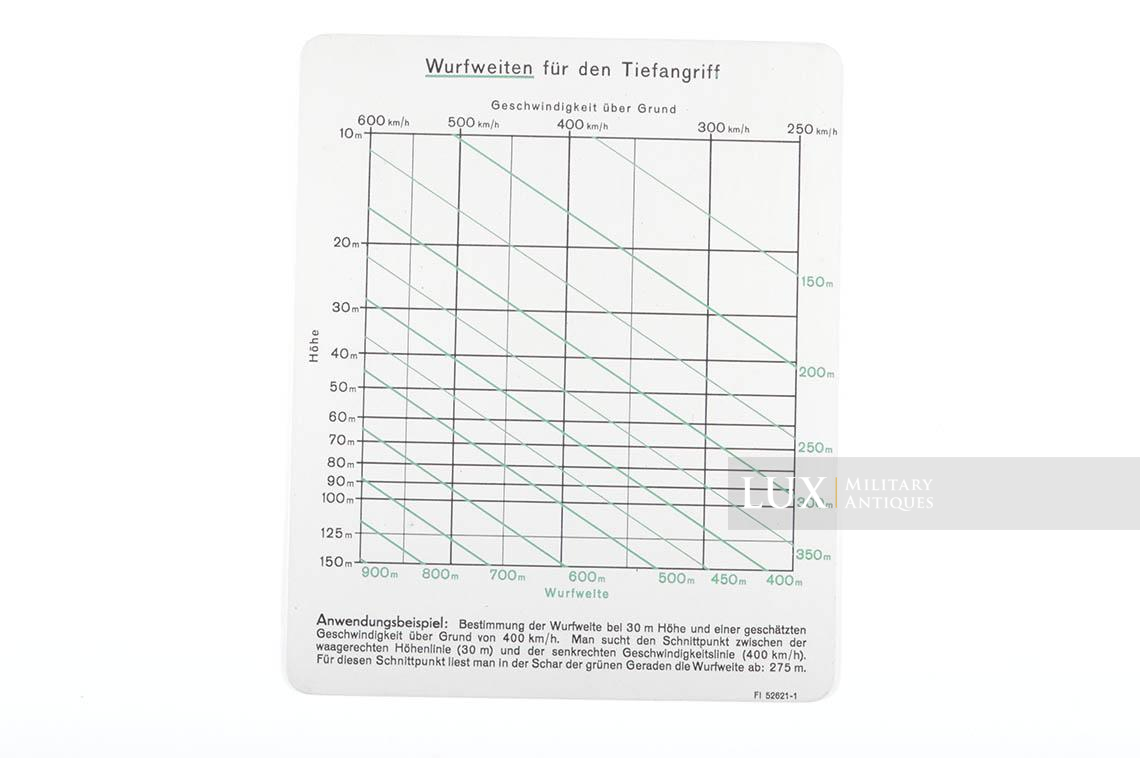 Tableau recto/verso de calcul d’angle de tir Luftwaffe - photo 11