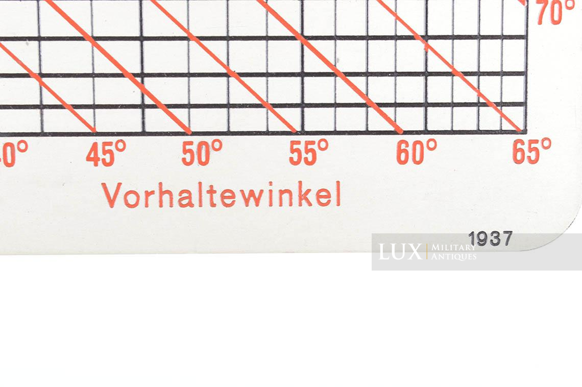 Tableau de calcul d’angle de tir Luftwaffe - photo 8