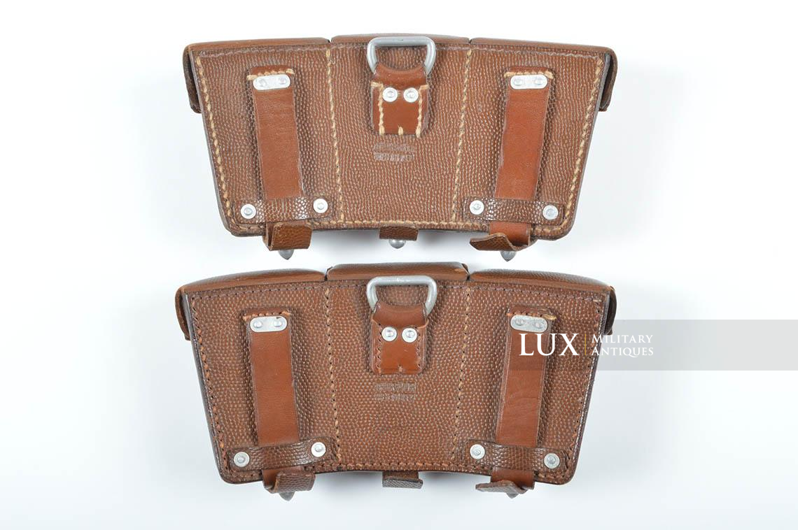 Unissued matching pair of early war k98 ammunition pouches, dated 1939