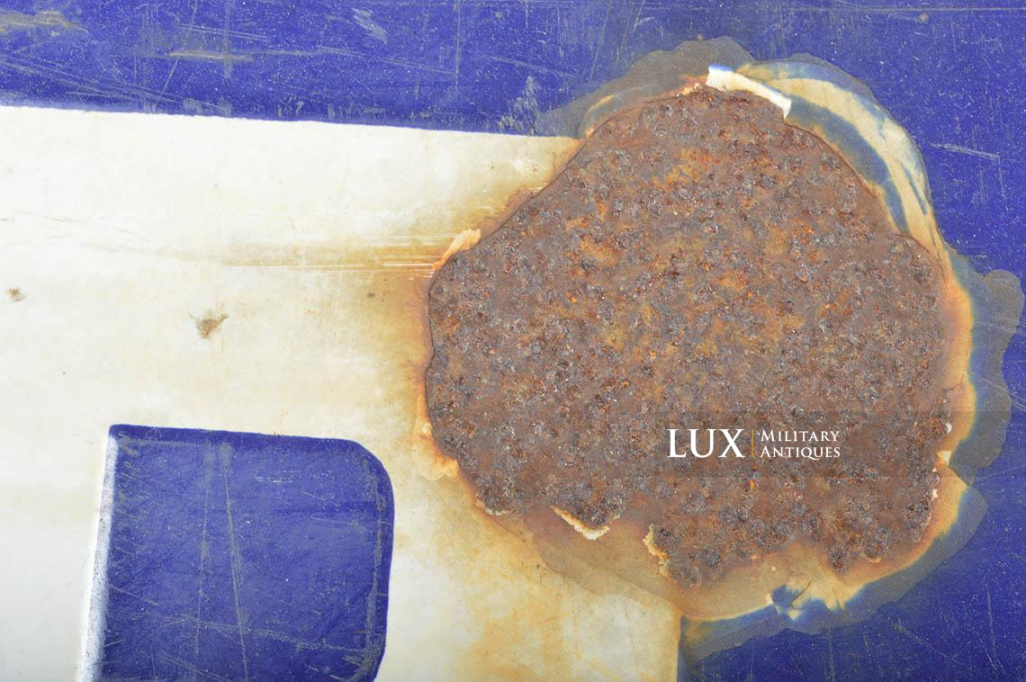 WWII Bastogne enamel directional road sign - photo 10