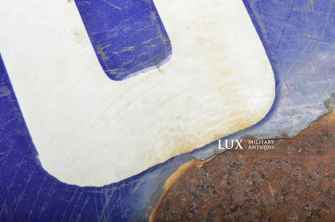 WWII Bastogne enamel directional road sign - photo 12