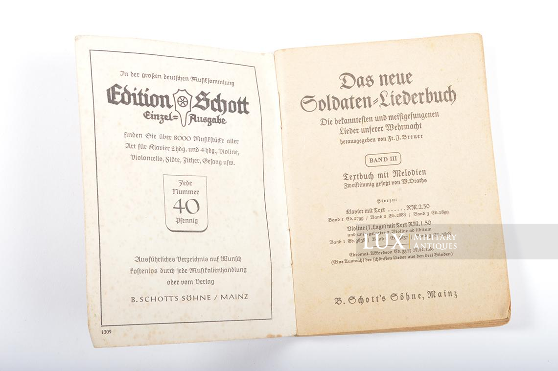 German Soldier's songs booklet « Das Neue Soldaten Liederbuch » - photo 8