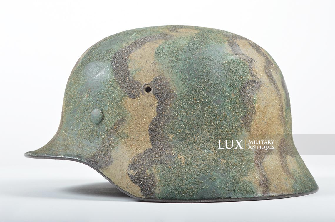 M40 Heer sand textured three-tone camouflage combat helmet, « Kustenartillerie » - photo 4