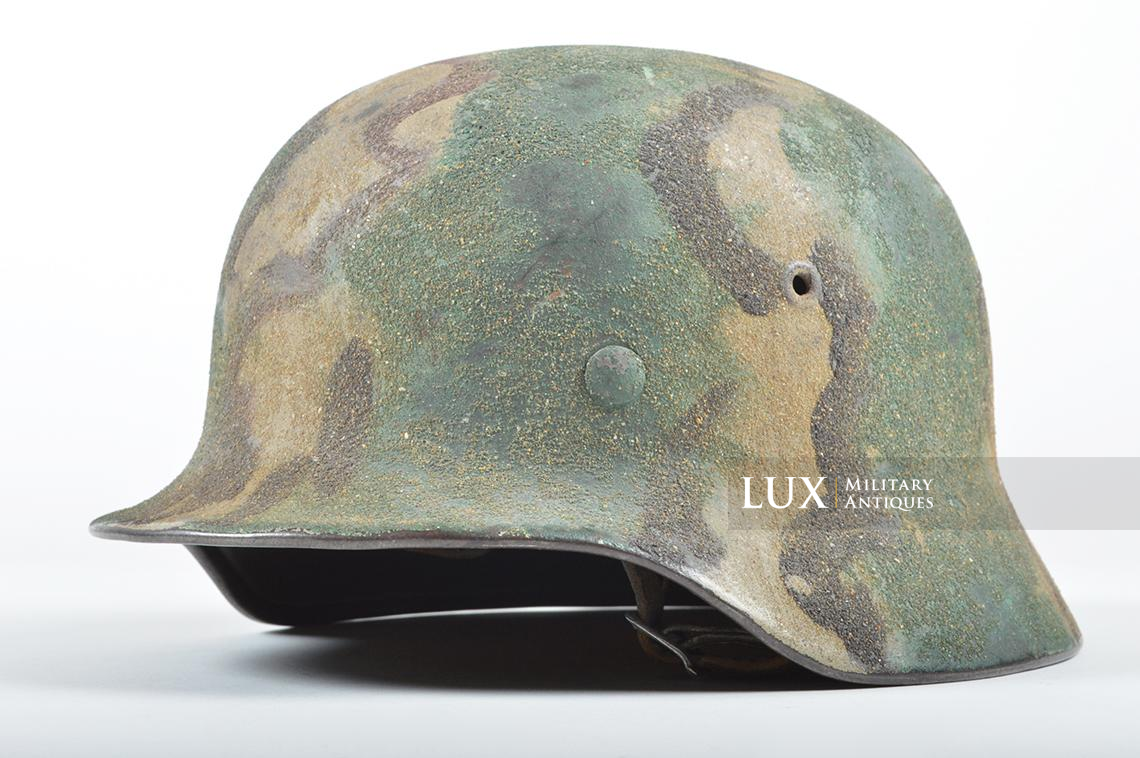 M40 Heer sand textured three-tone camouflage combat helmet, « Kustenartillerie » - photo 7