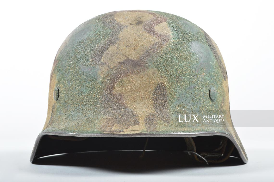 M40 Heer sand textured three-tone camouflage combat helmet, « Kustenartillerie » - photo 8