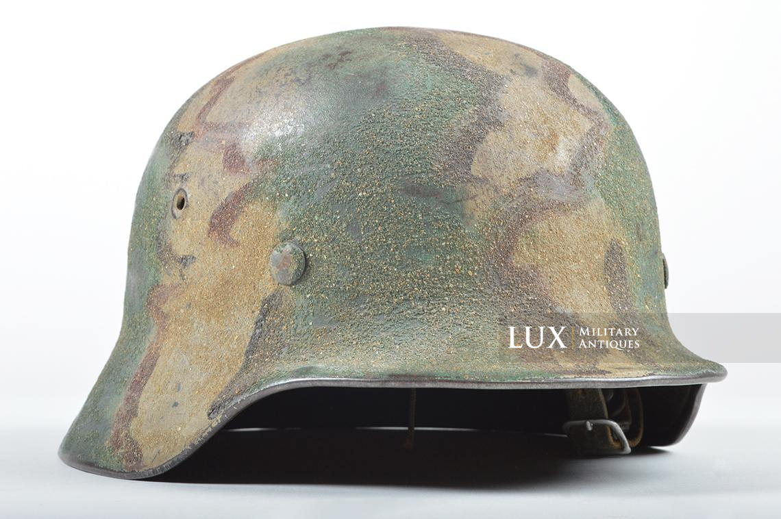 M40 Heer sand textured three-tone camouflage combat helmet, « Kustenartillerie » - photo 9