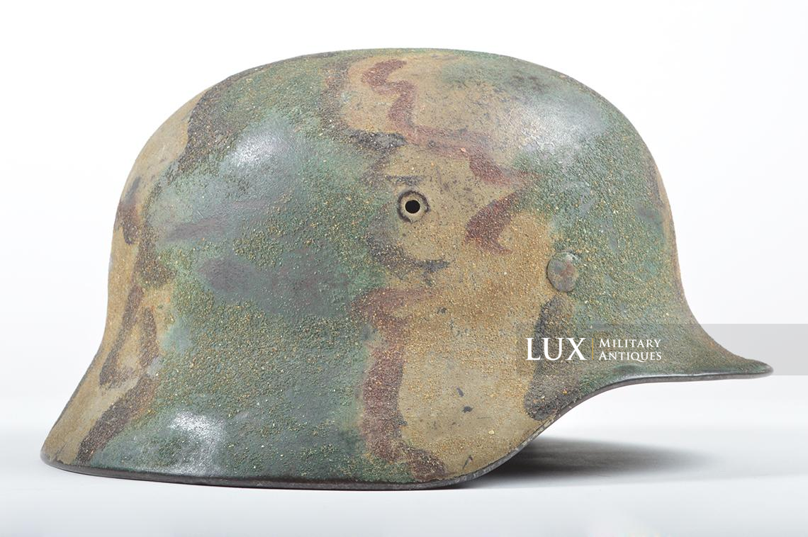 M40 Heer sand textured three-tone camouflage combat helmet, « Kustenartillerie » - photo 10