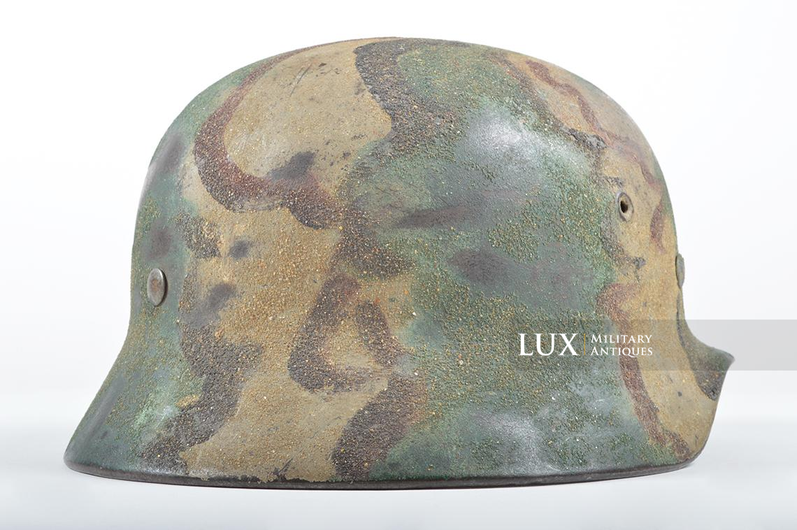 M40 Heer sand textured three-tone camouflage combat helmet, « Kustenartillerie » - photo 11