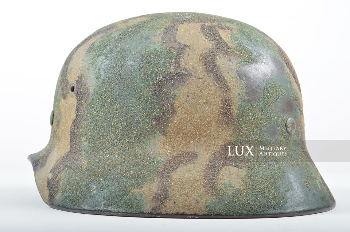 M40 Heer sand textured three-tone camouflage combat helmet, « Kustenartillerie » - photo 13