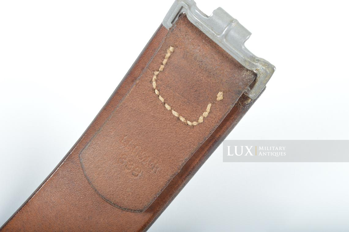 Unissued early German leather belt in natural brown leather, dated 1938 - photo 8
