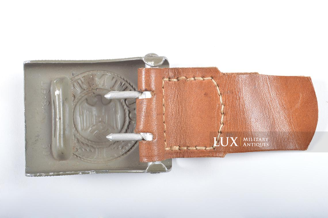 Early green painted aluminium Heer belt buckle, dated 1939 - photo 10