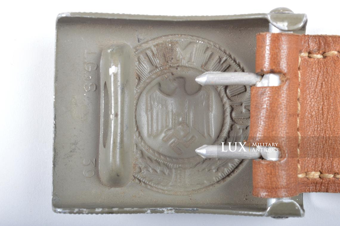 Early green painted aluminium Heer belt buckle, dated 1939 - photo 11