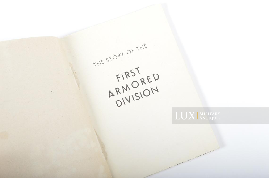 WWII 1st Armored Division history booklet - photo 9
