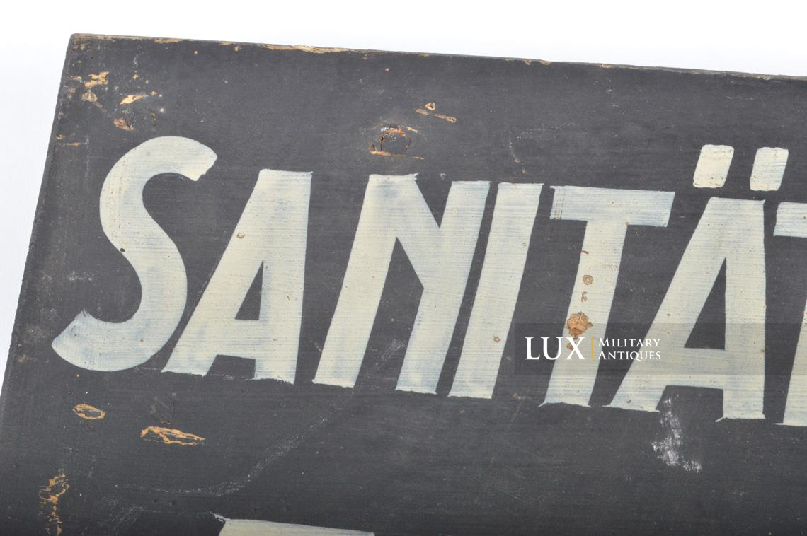 German Medical wooden sign, « Sanitätsoffizier F.K.531 » - photo 7