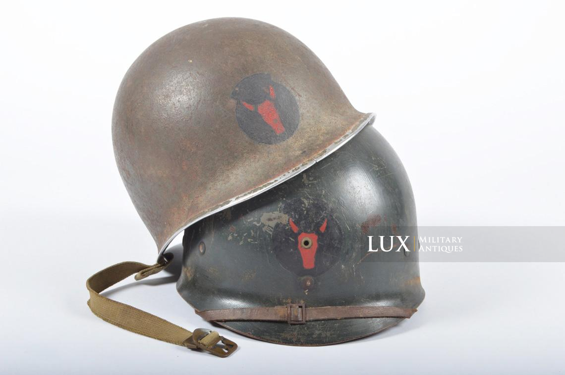 Casque USM1 précoce, 34th Infantry Division, nominatif « Sgt. Hood » - photo 4