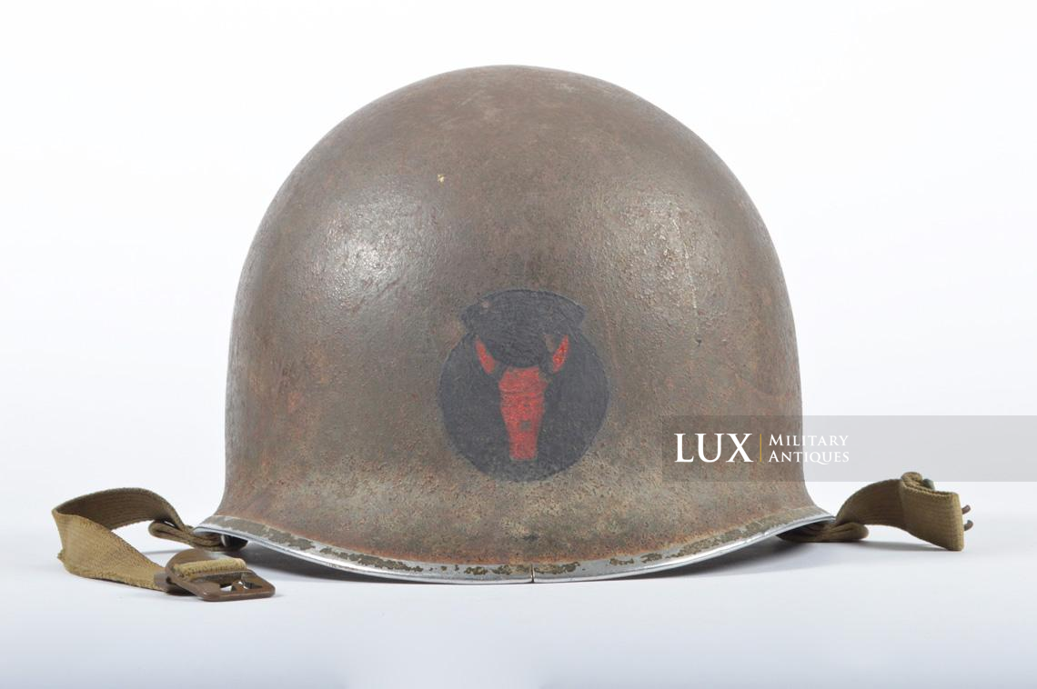 Casque USM1 précoce, 34th Infantry Division, nominatif « Sgt. Hood » - photo 7