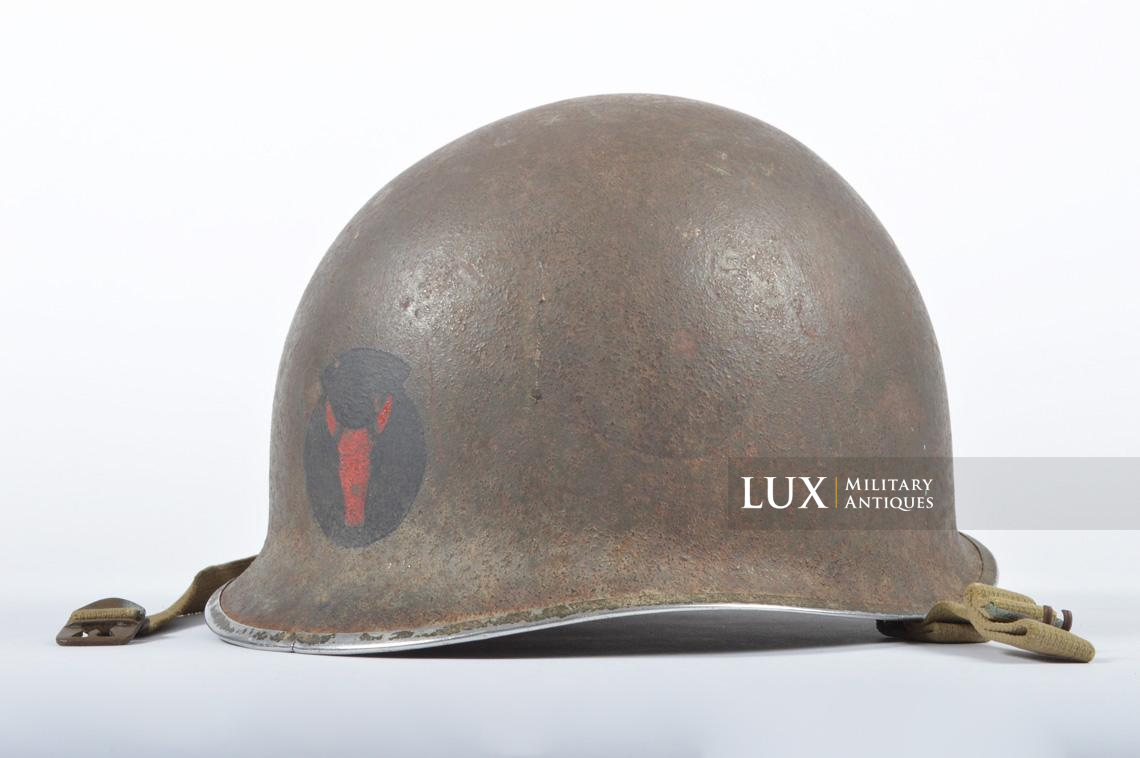 Casque USM1 précoce, 34th Infantry Division, nominatif « Sgt. Hood » - photo 8