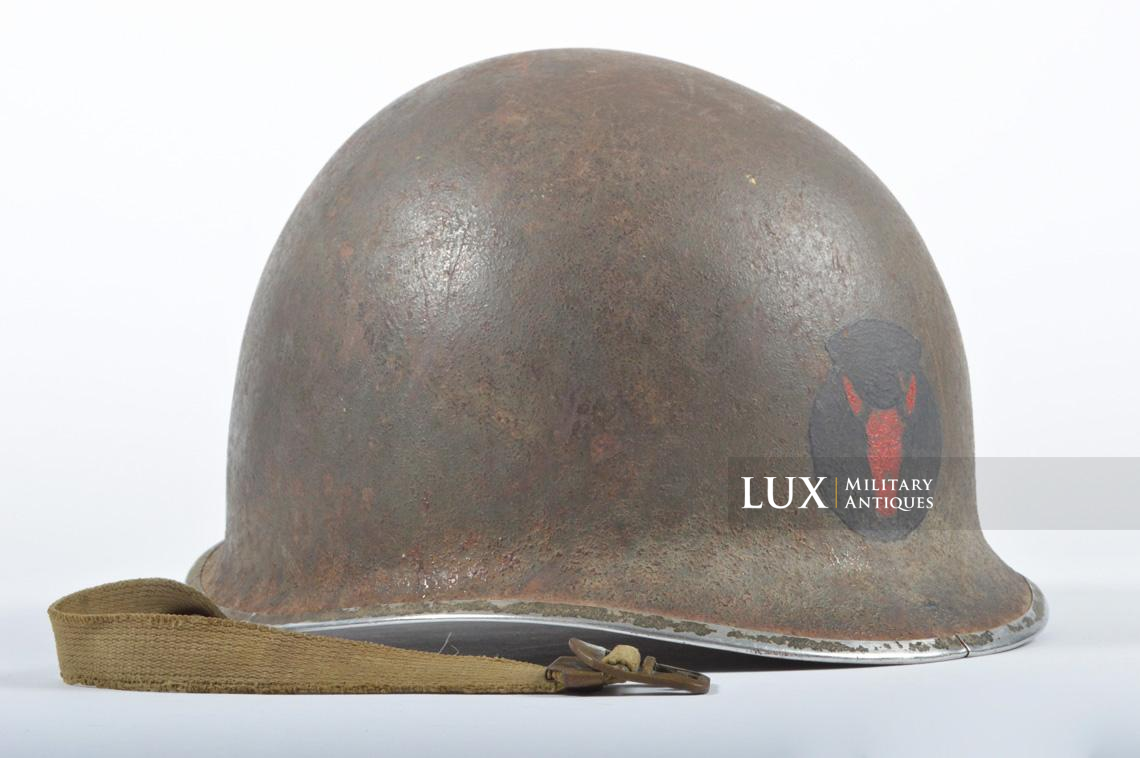 Casque USM1 précoce, 34th Infantry Division, nominatif « Sgt. Hood » - photo 14