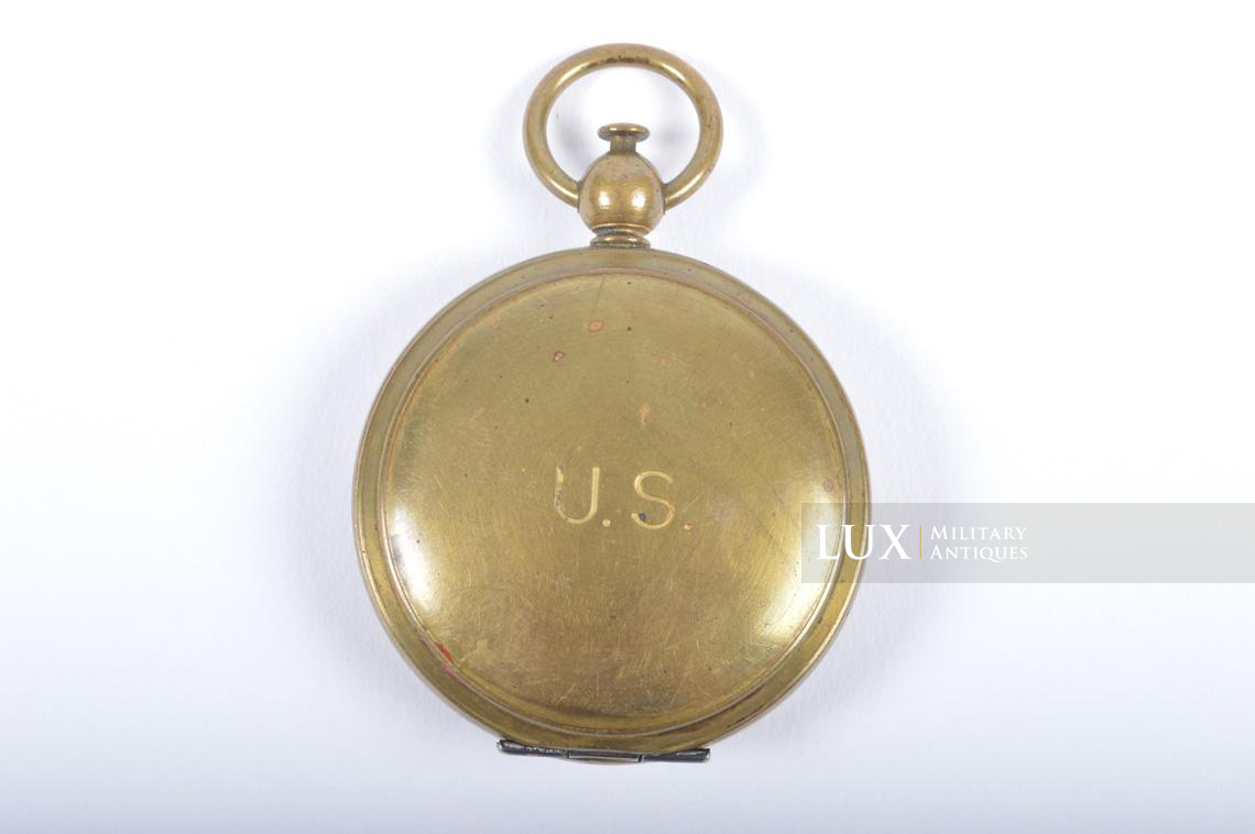WWII early US compass with pouch, « Waltham » - photo 9