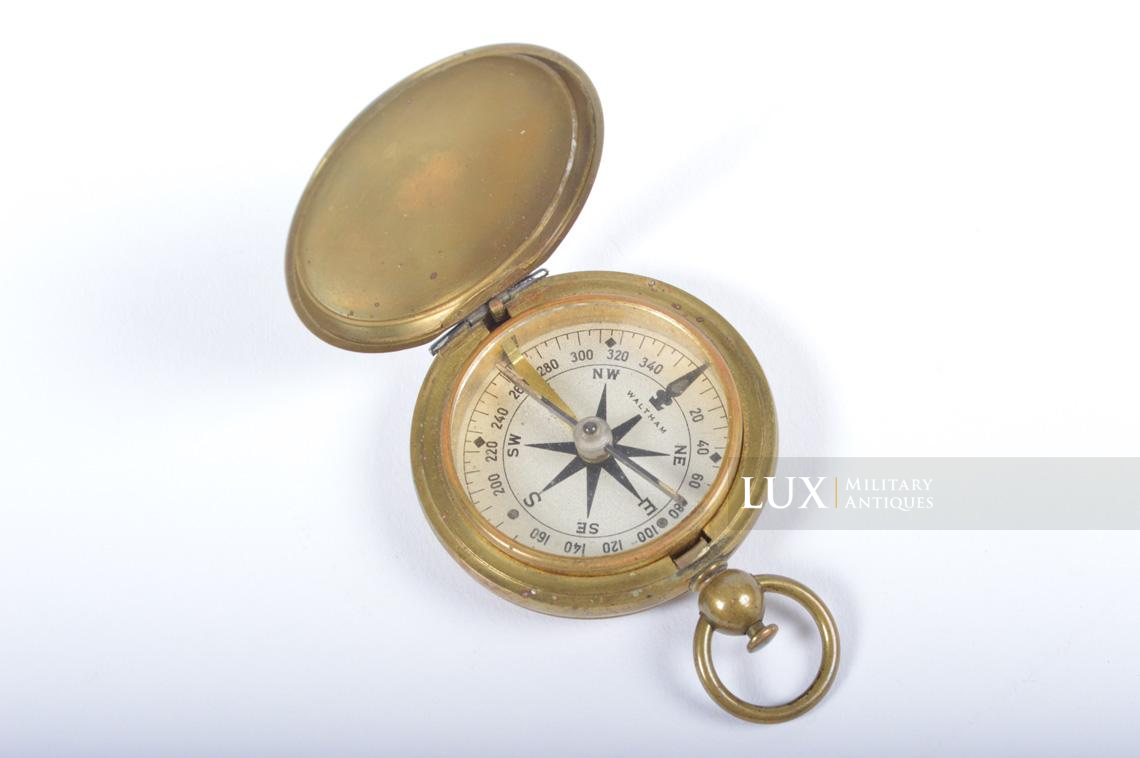 WWII early US compass with pouch, « Waltham » - photo 11